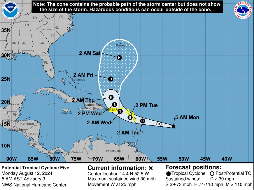 Antigua & Barbuda Meteorological Services Tropical Storm Warning