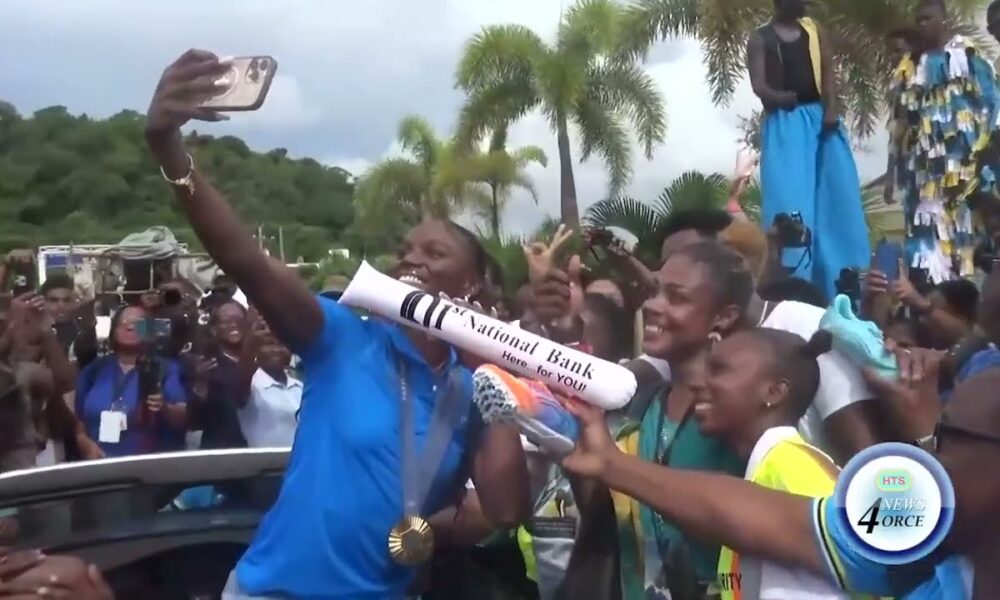 ST. LUCIA WELCOMES HOME OLYMPIC CHAMPION JULIEN ALFRED - ABS TV Radio ...