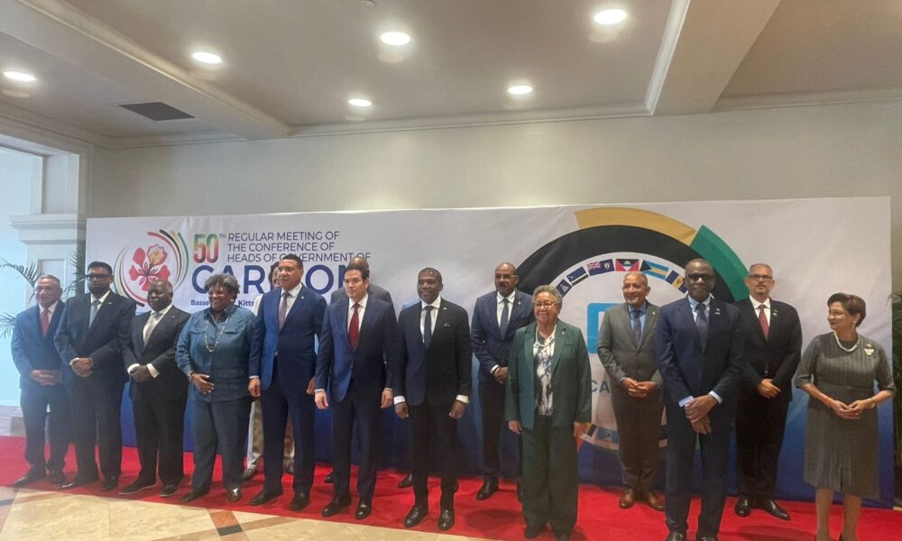 Marco Rubio Arrives in St Kitts for Talks with CARICOM Heads