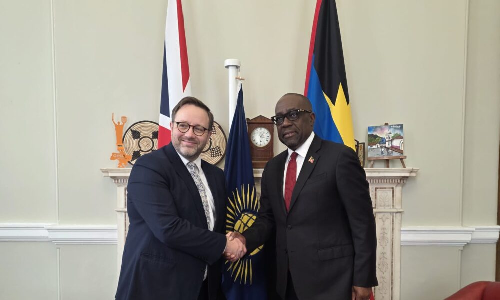 Foreign Minister Greene Meets UK Minister Chris Elmore to Strengthen BilateralCooperation Ahead of CHOGM 2026