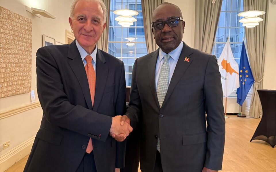 Foreign Minister Greene Holds Bilateral Meeting with Cyprus’ Special Envoy forMultilateralism