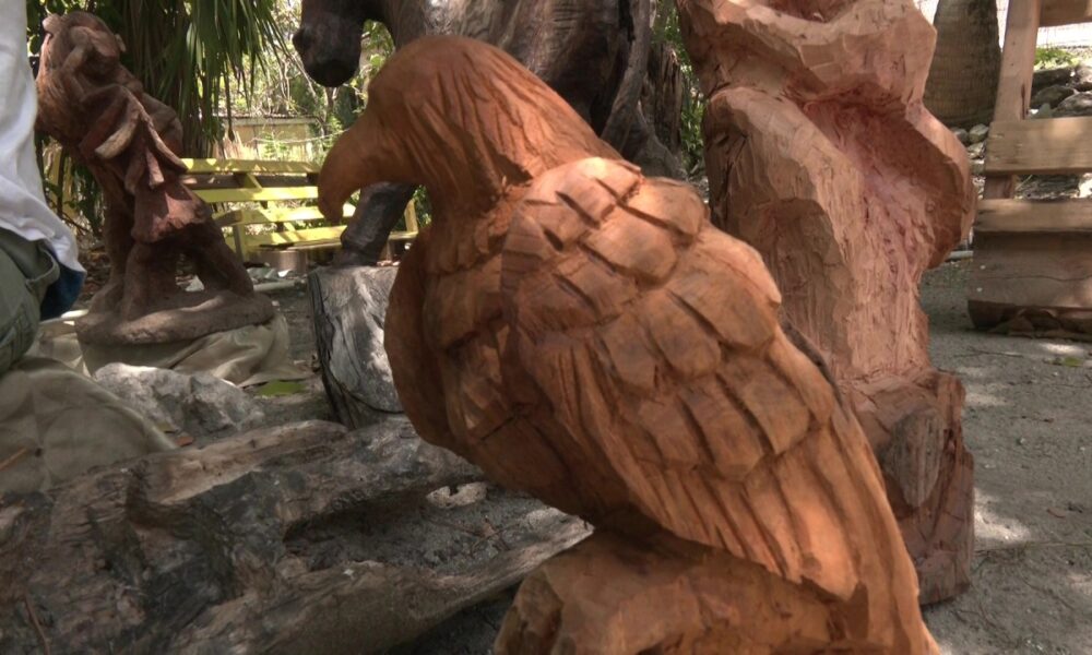 LOCAL WOODCARVER BURNISHES BRAND ANTIGUA AND INSPIRES YOUNG PEOPLE