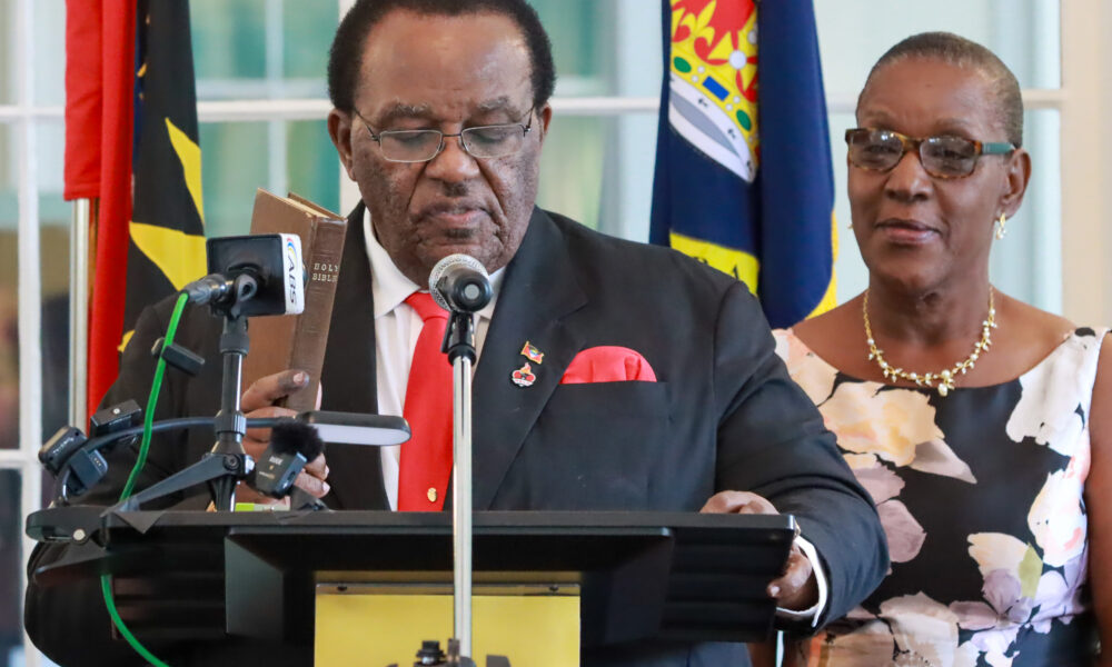 Sir Steadroy Benjamin Sworn in As Attorney General
