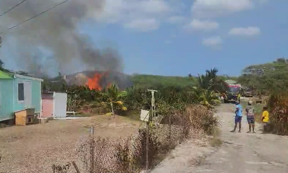 Smoke Billows From Bushfire Near Hawkins Drive
