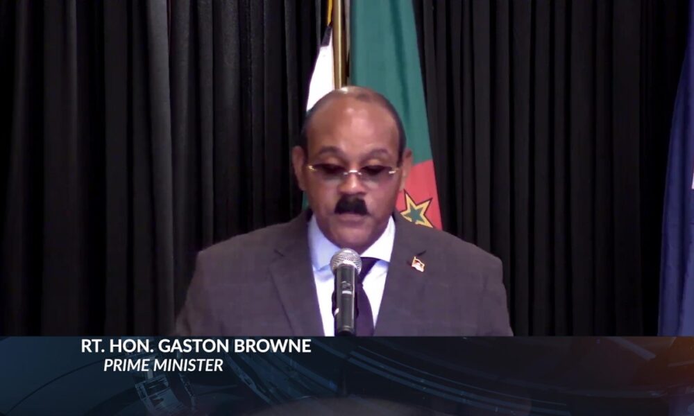 ?YOU DON’T NEED 98 PER CENT’ – PM BROWNE WANTS ECCB TO USE SOME RESERVES FOR DEVELOPMENT